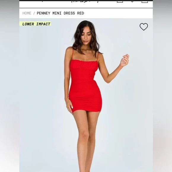 knee length dresses for ladies Princess Polly Women's Cyprian Strapless Minidress - Red main image 1